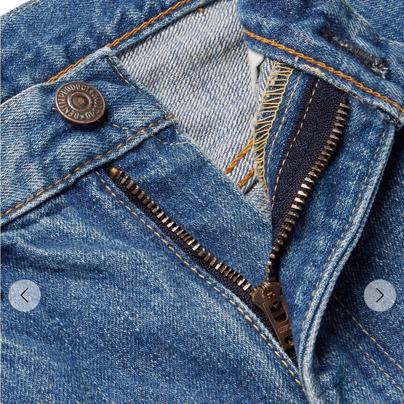 OrSlow 107 Slim Fit Selvesge is Denim Men's Jeans size US XL (JPN XXL 5) - Picture 6 of 14